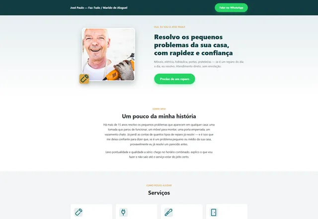 Prévia do site José Paulo — Faz-Tudo